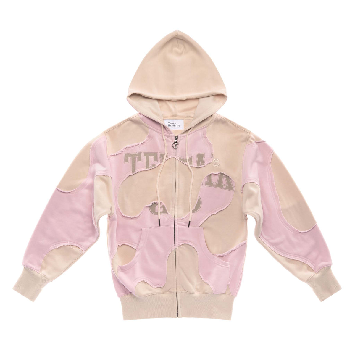 Camo Hoodie - Pink/Sand - Sweaters & Hoodies