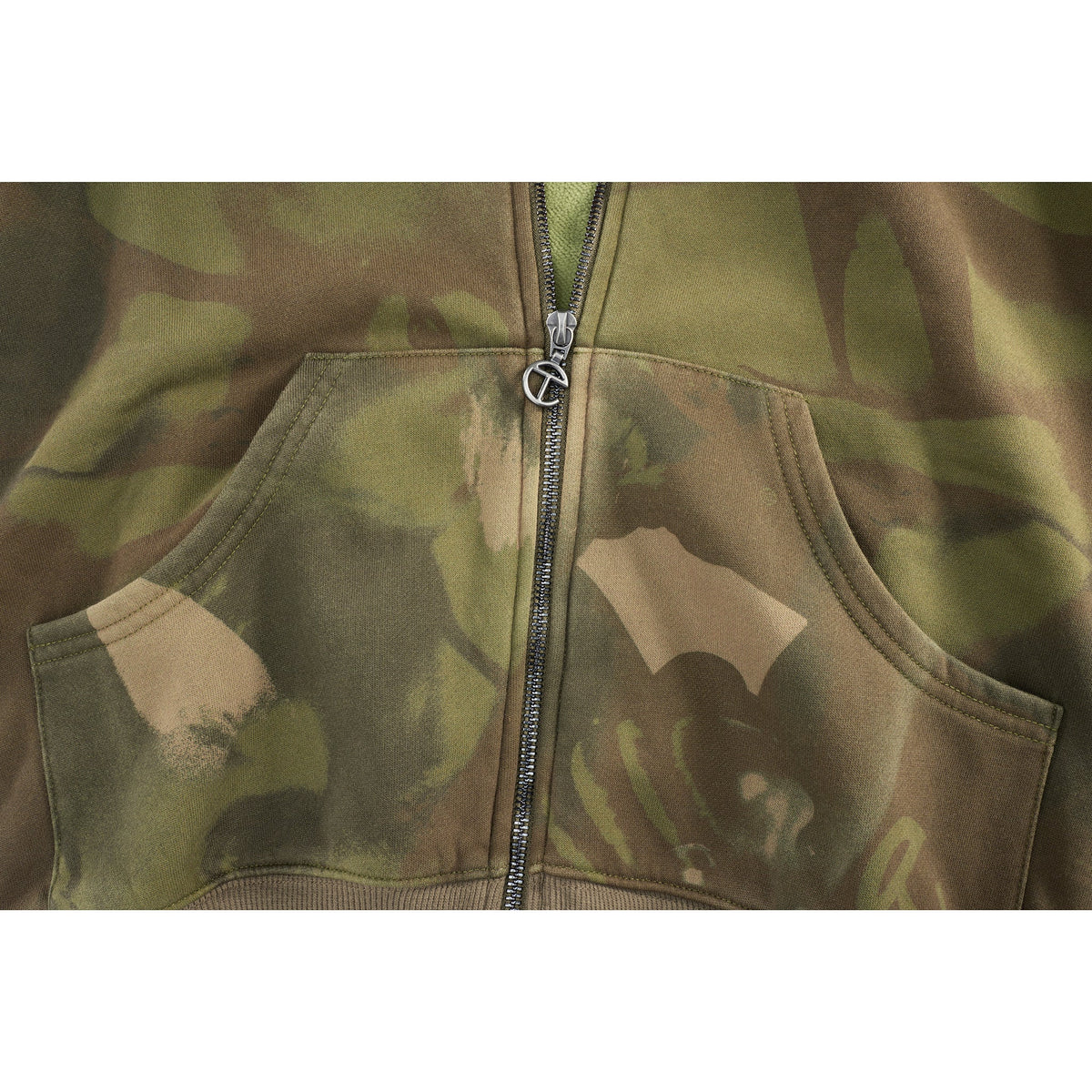 Camo Zip Up Hoodie - Jungle - Sweaters & Hoodies