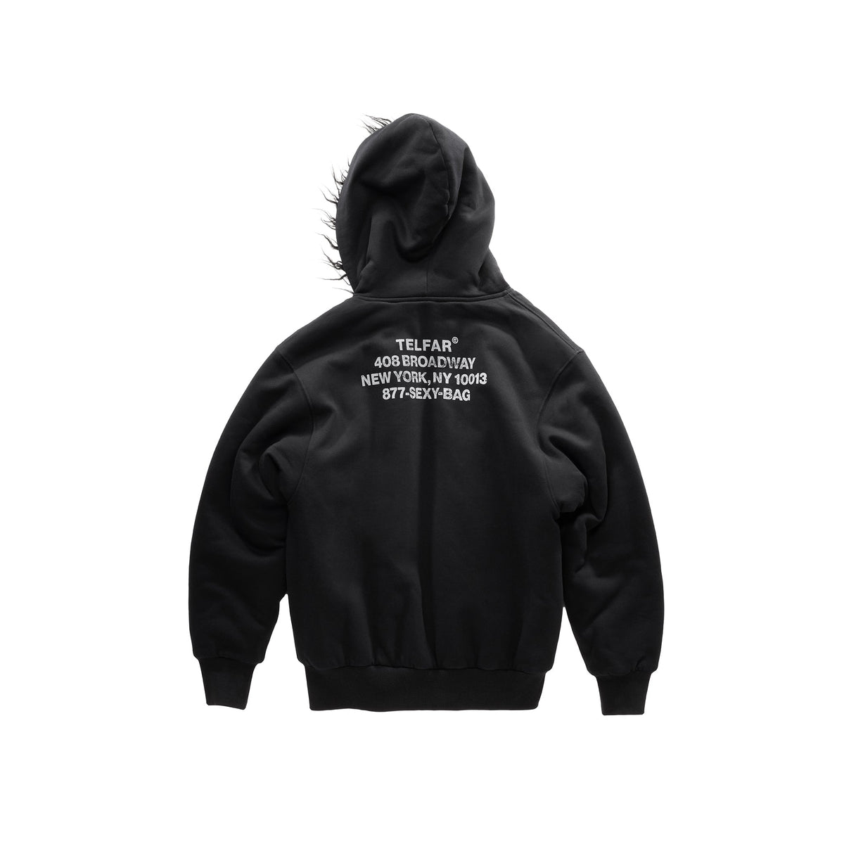 Canal Fur Hoodie - Black - Sweaters & Hoodies