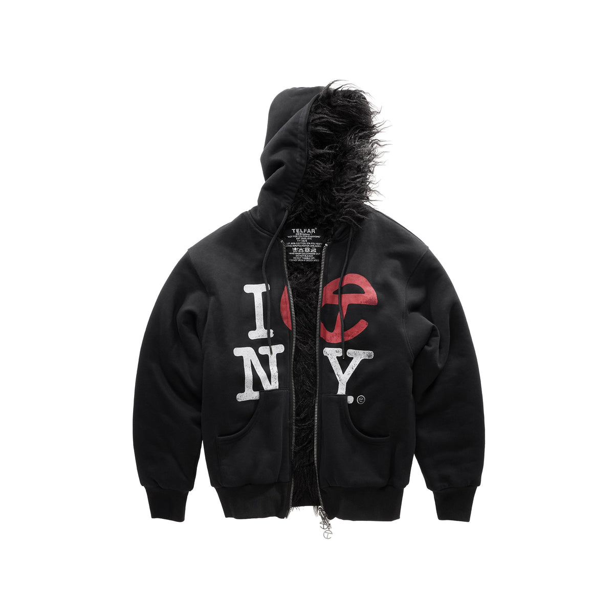 Canal Fur Hoodie - Black - Sweaters & Hoodies