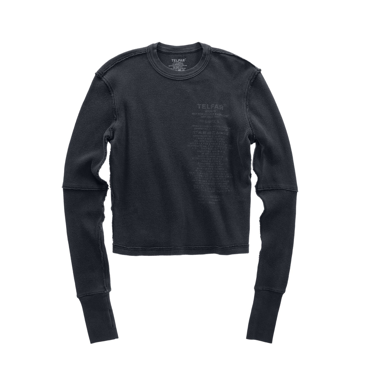 Care Label Thermal Long Sleeve - Black - Sweaters & Hoodies