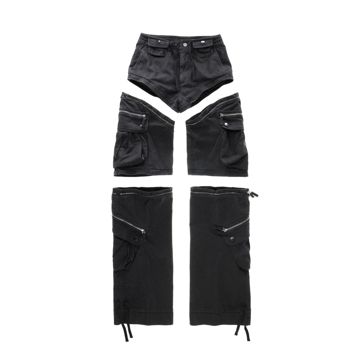 Convertible Cargo Pant - Black - Pants & Shorts