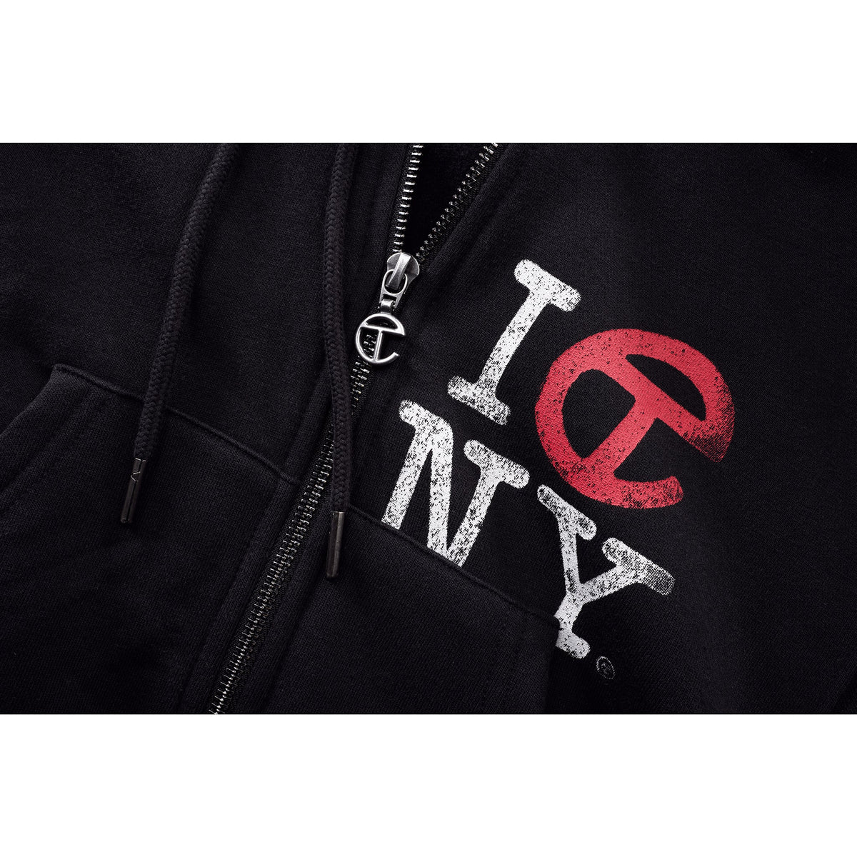 Crop Canal Zip Up Hoodie - Black - Sweaters & Hoodies