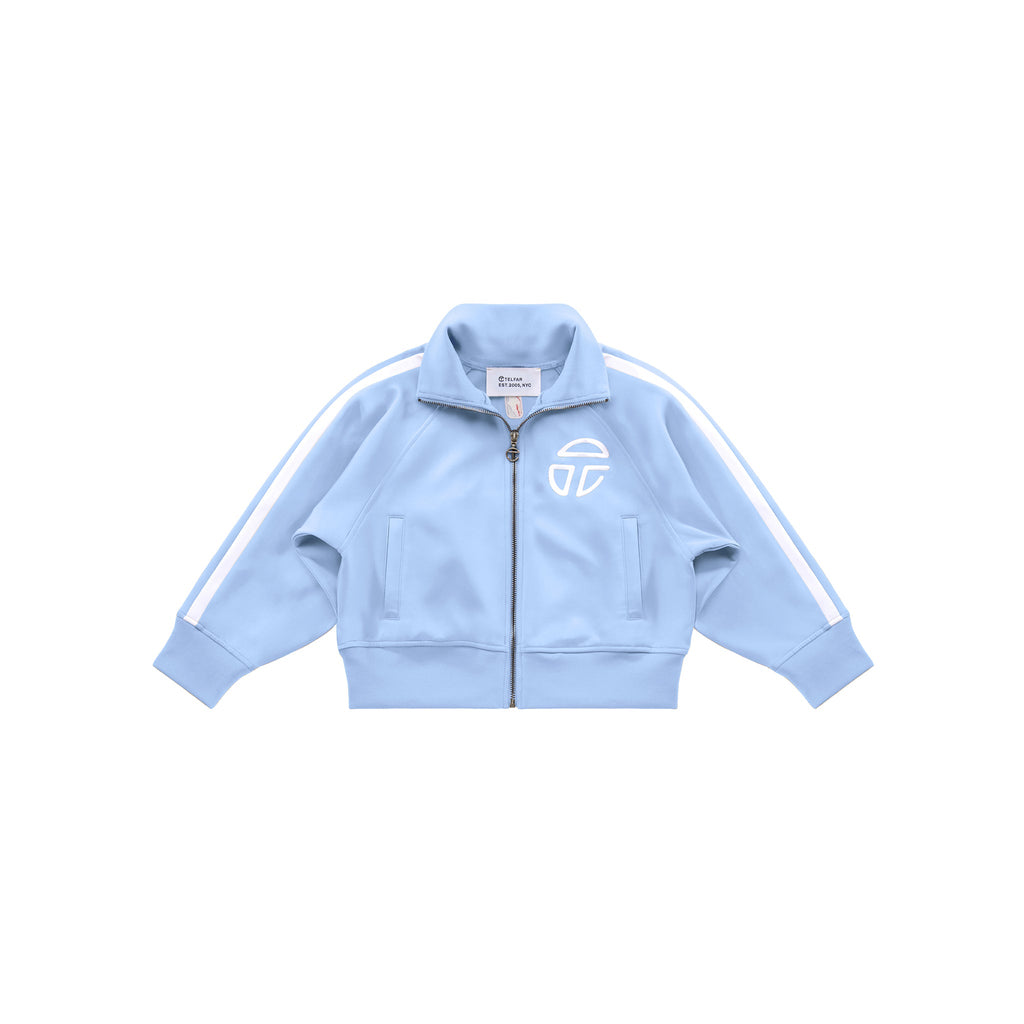 Cropped Track Jacket - Baby Blue - Jackets & Outerwear