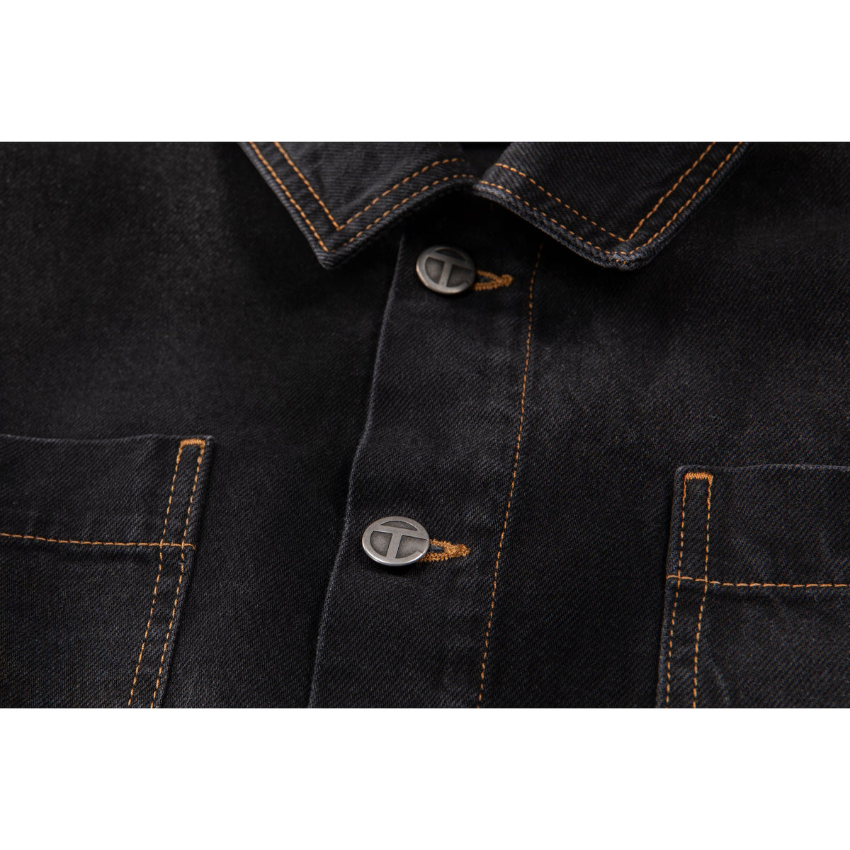 Cropped Detachable Jean Jacket - Black - Jackets & Outerwear