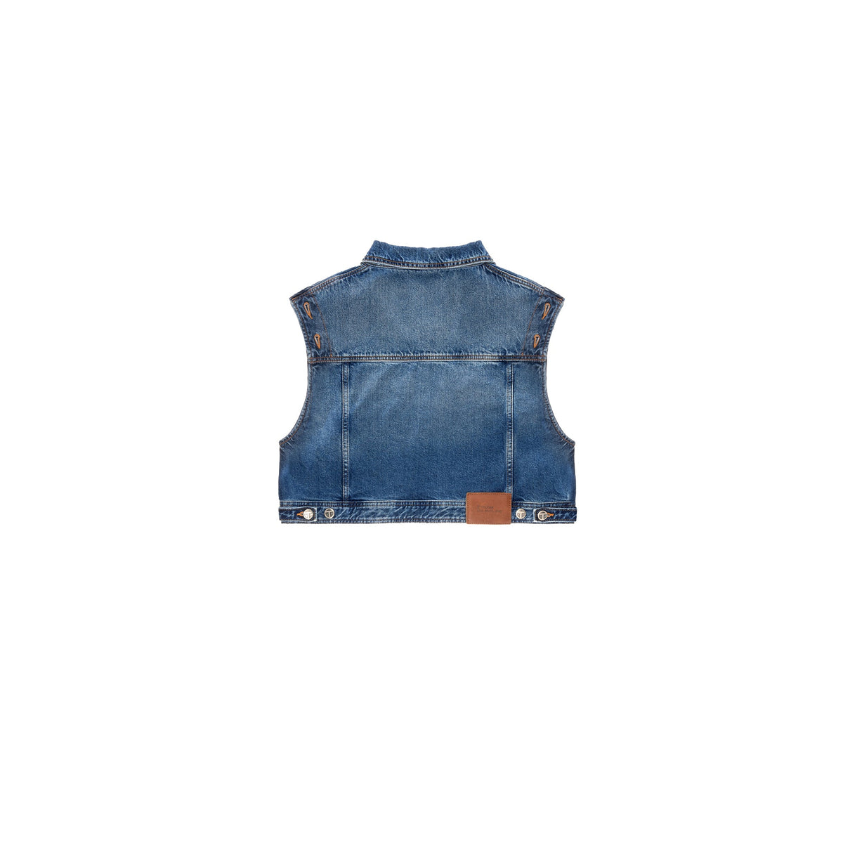 Cropped Detachable Jean Jacket - Blue - Jackets & Outerwear