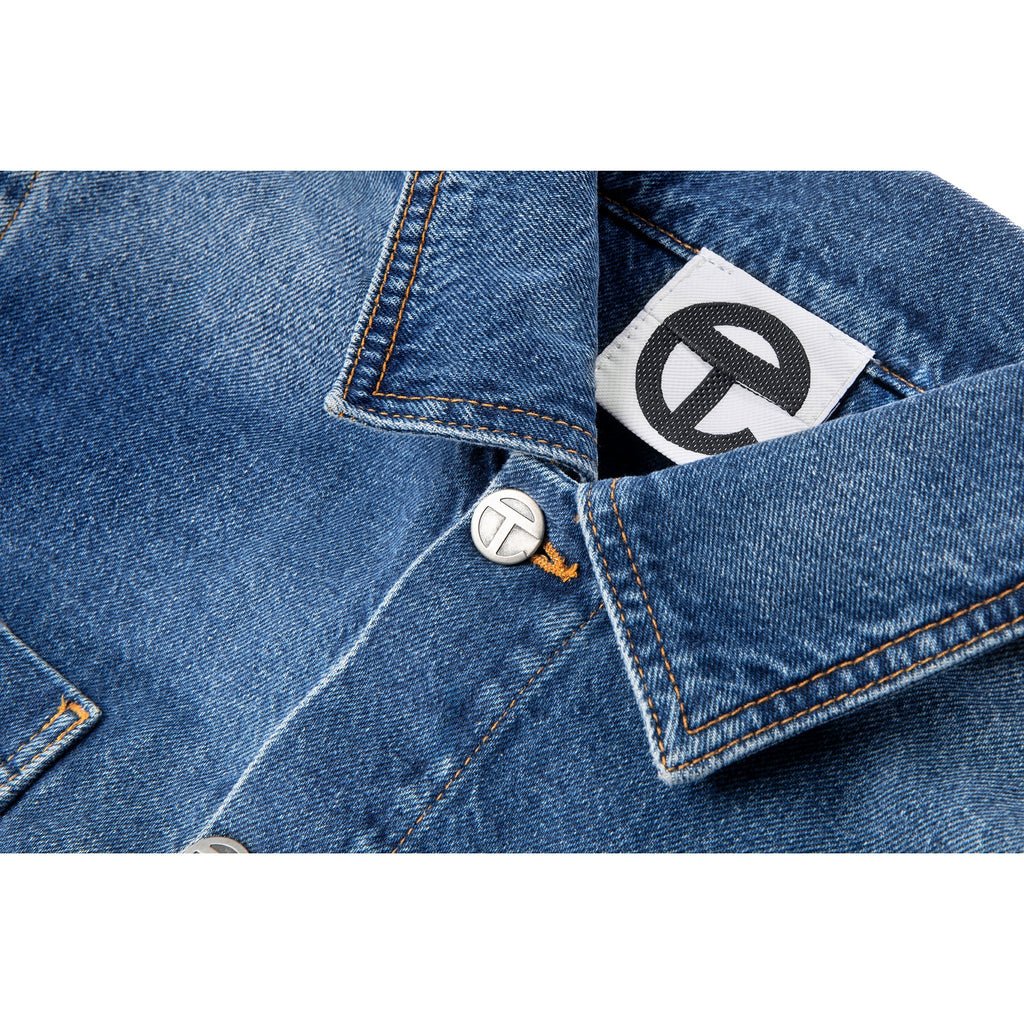 Cropped Detachable Jean Jacket - Blue - Jackets & Outerwear