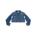 Cropped Detachable Jean Jacket - Blue - Jackets & Outerwear