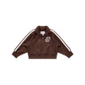 Cropped Track Jacket - Chocolate - Jackets & Outerwear