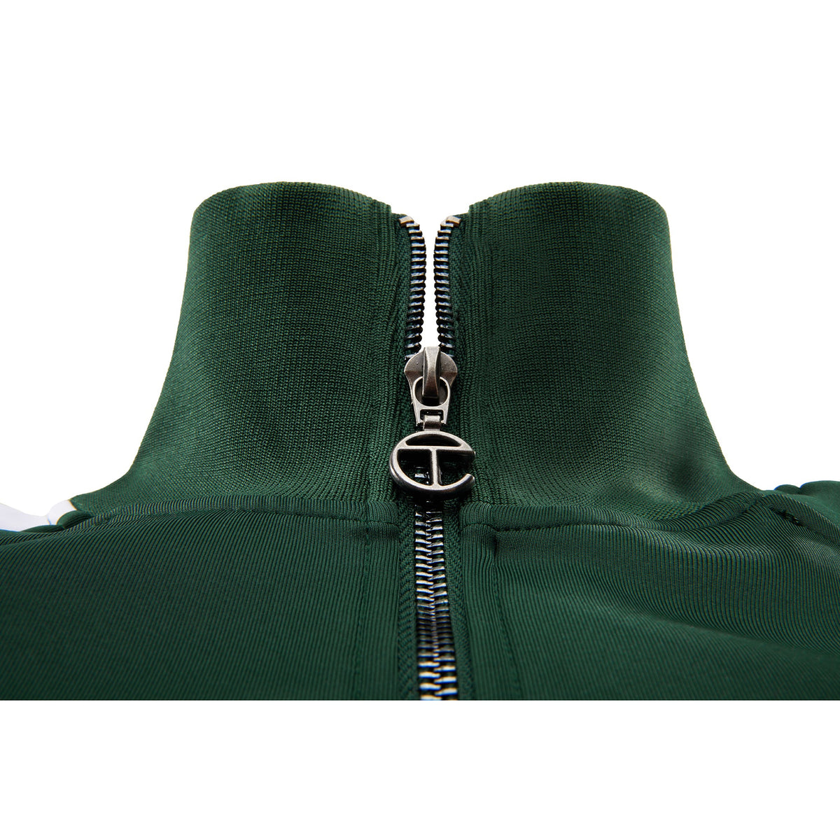 Cropped Track Jacket - Dark Olive - Jackets & Outerwear