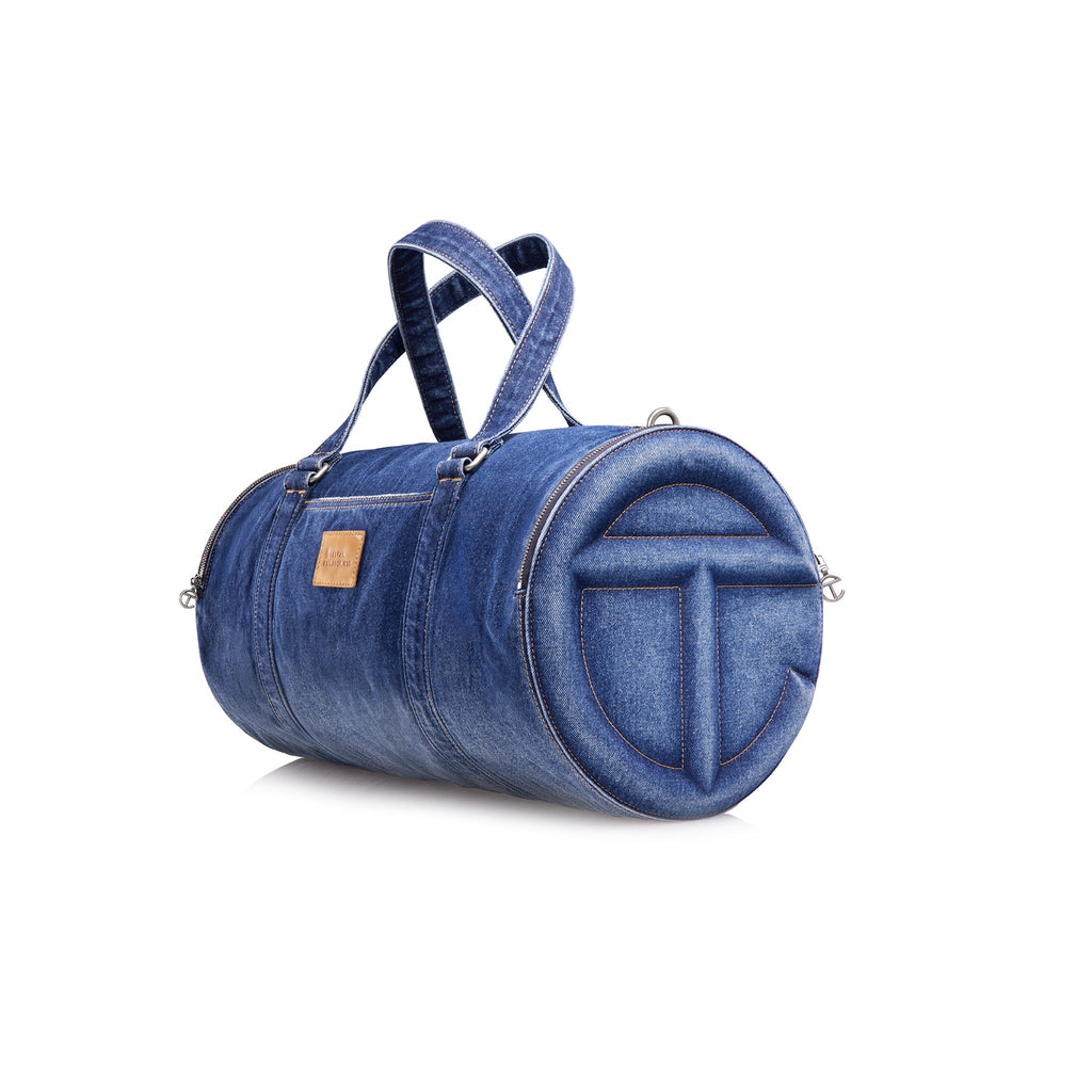 Large Denim Duffle - Blue - Duffles & Travel Bags