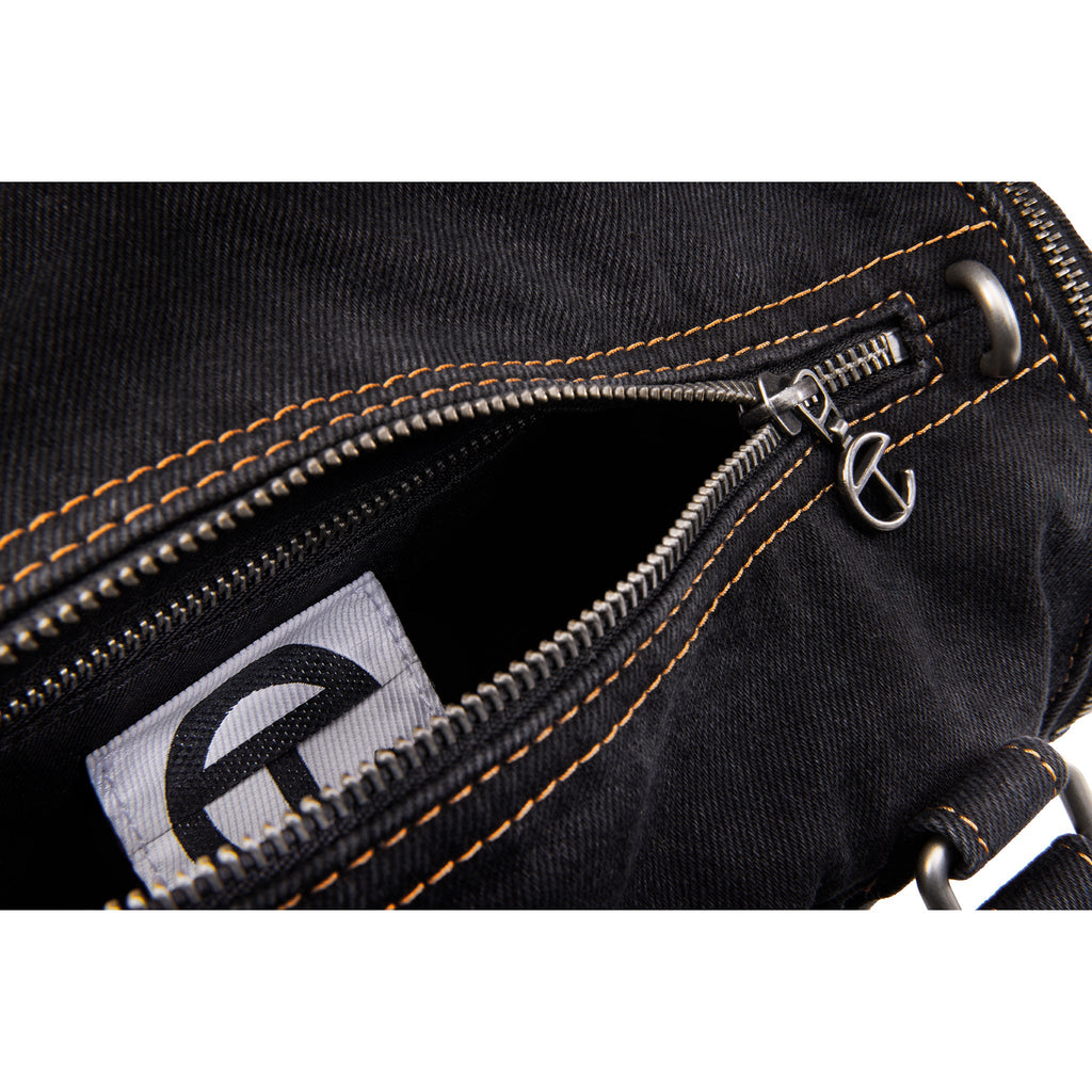 Medium Denim Duffle - Black - Duffles & Travel Bags