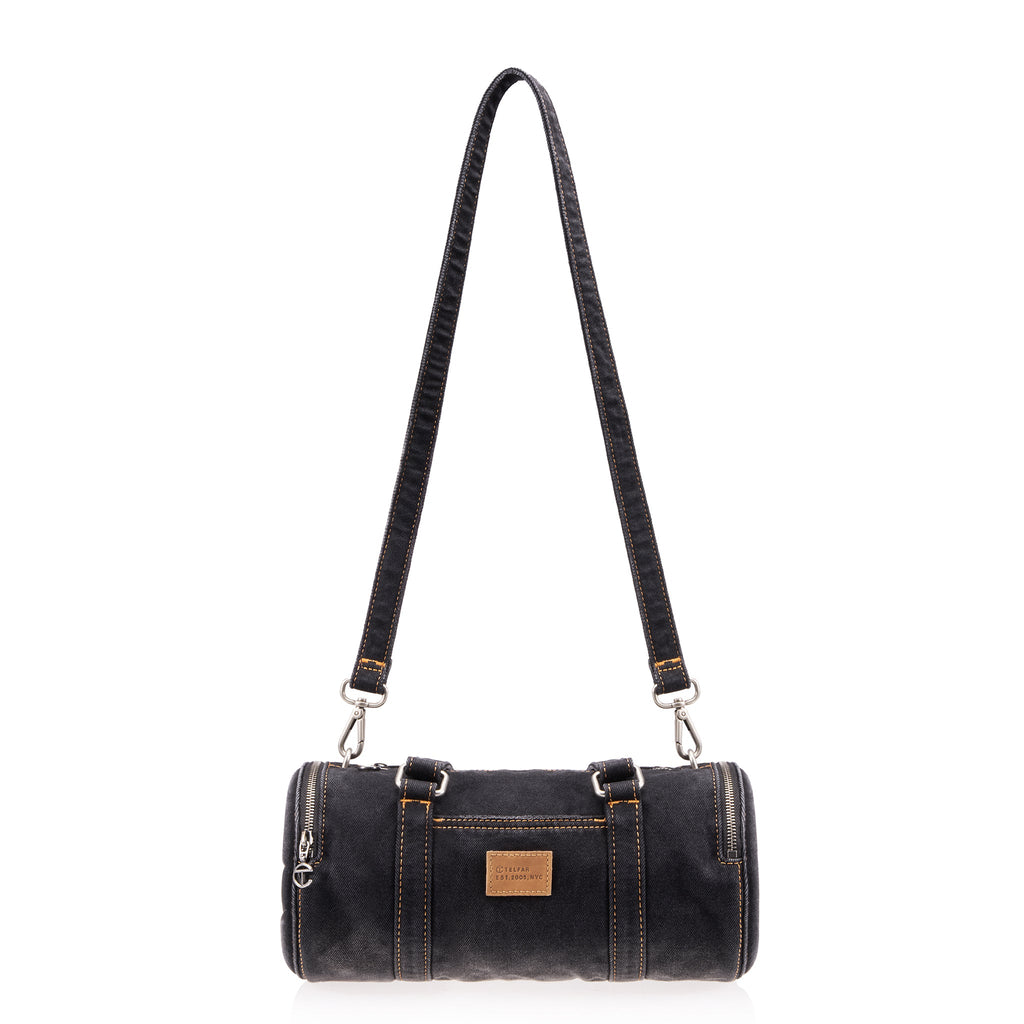 Medium Denim Duffle - Black - Duffles & Travel Bags