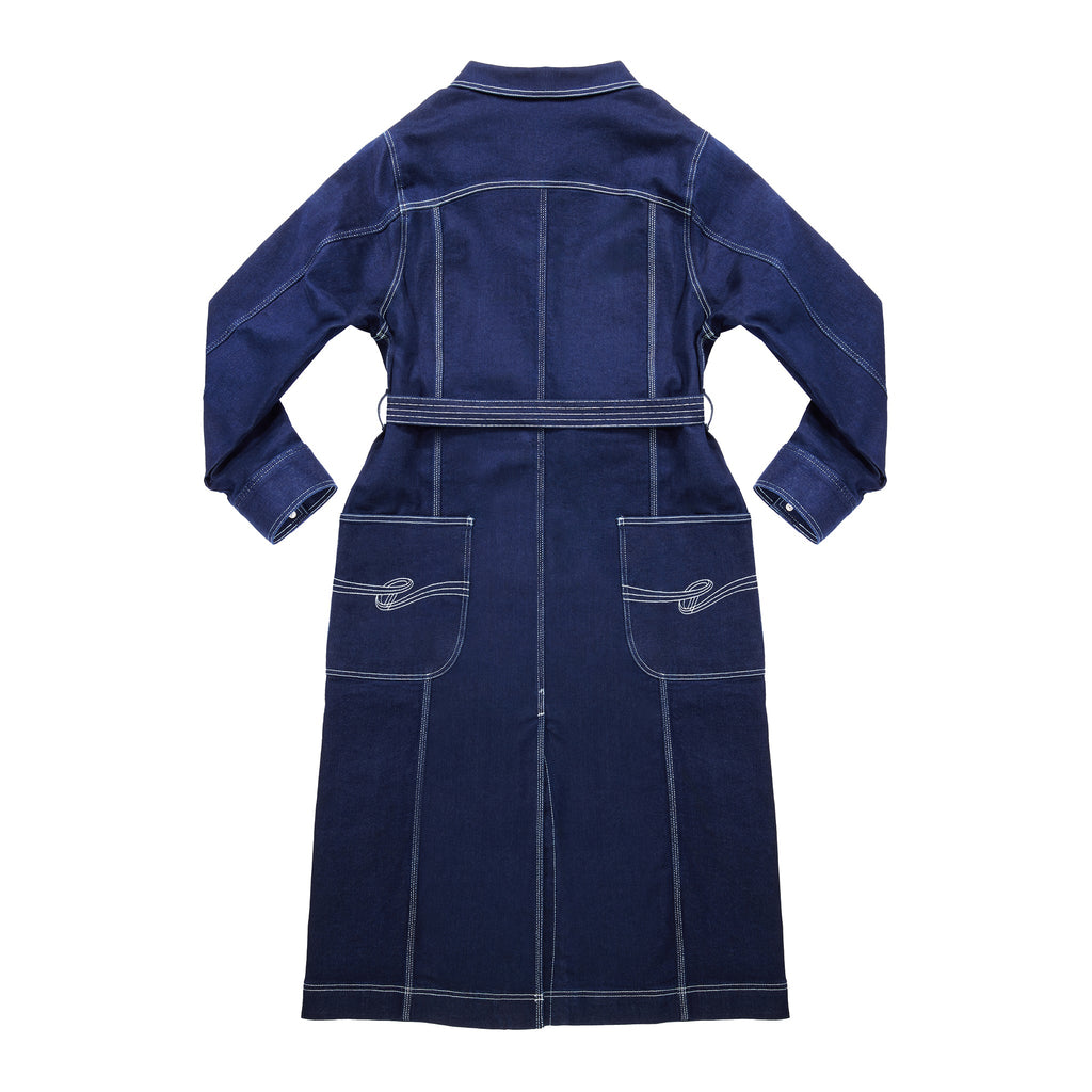 Denim Duster Jacket - Blue - Jackets & Outerwear