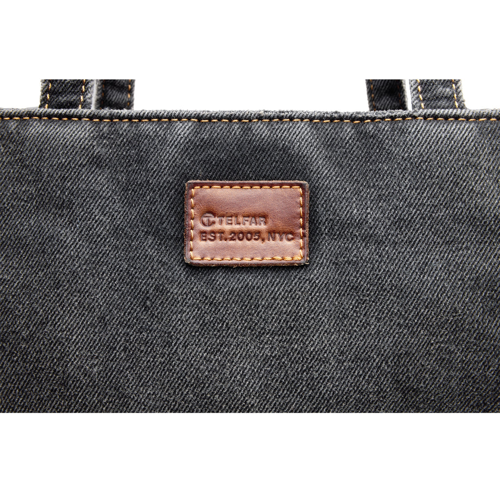 Shmedium Denim Shopper - Black - Shopping Bags & Shoppers
