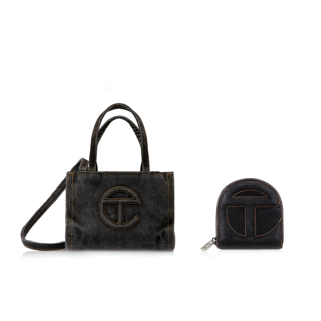Telfar Wallet - Black Denim - Wallets & Card Holders
