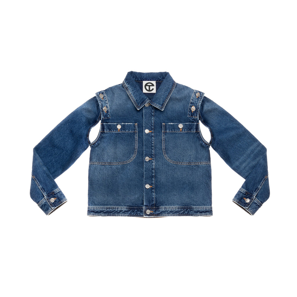Detachable Jean Jacket - Blue - Jackets & Outerwear