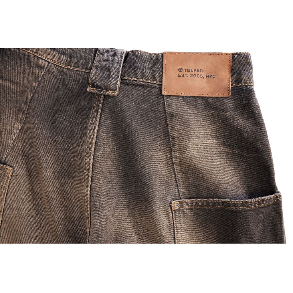 Dirty Baggy Jean Short - Black - Pants & Shorts