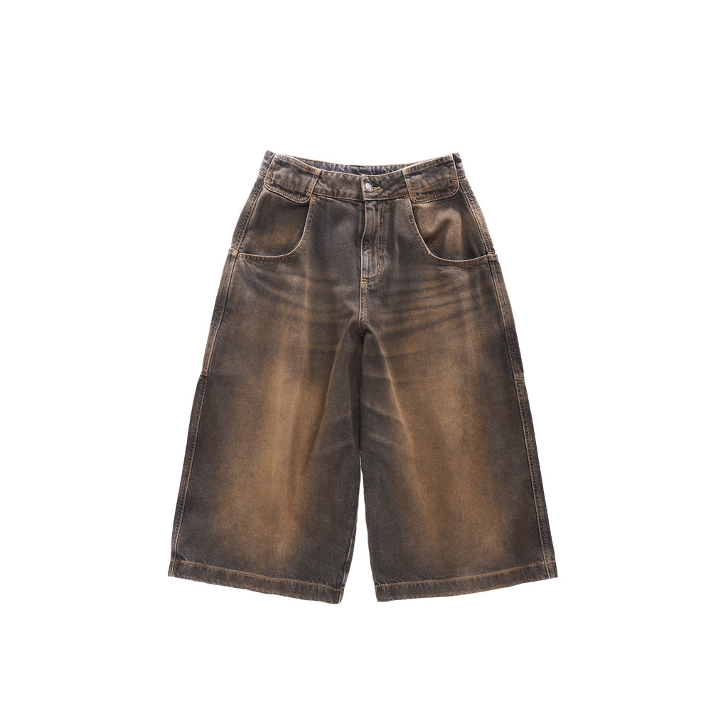Dirty Baggy Jean Short - Black - Pants & Shorts
