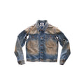 Dirty Detachable Jean Jacket - Blue - Jackets & Outerwear