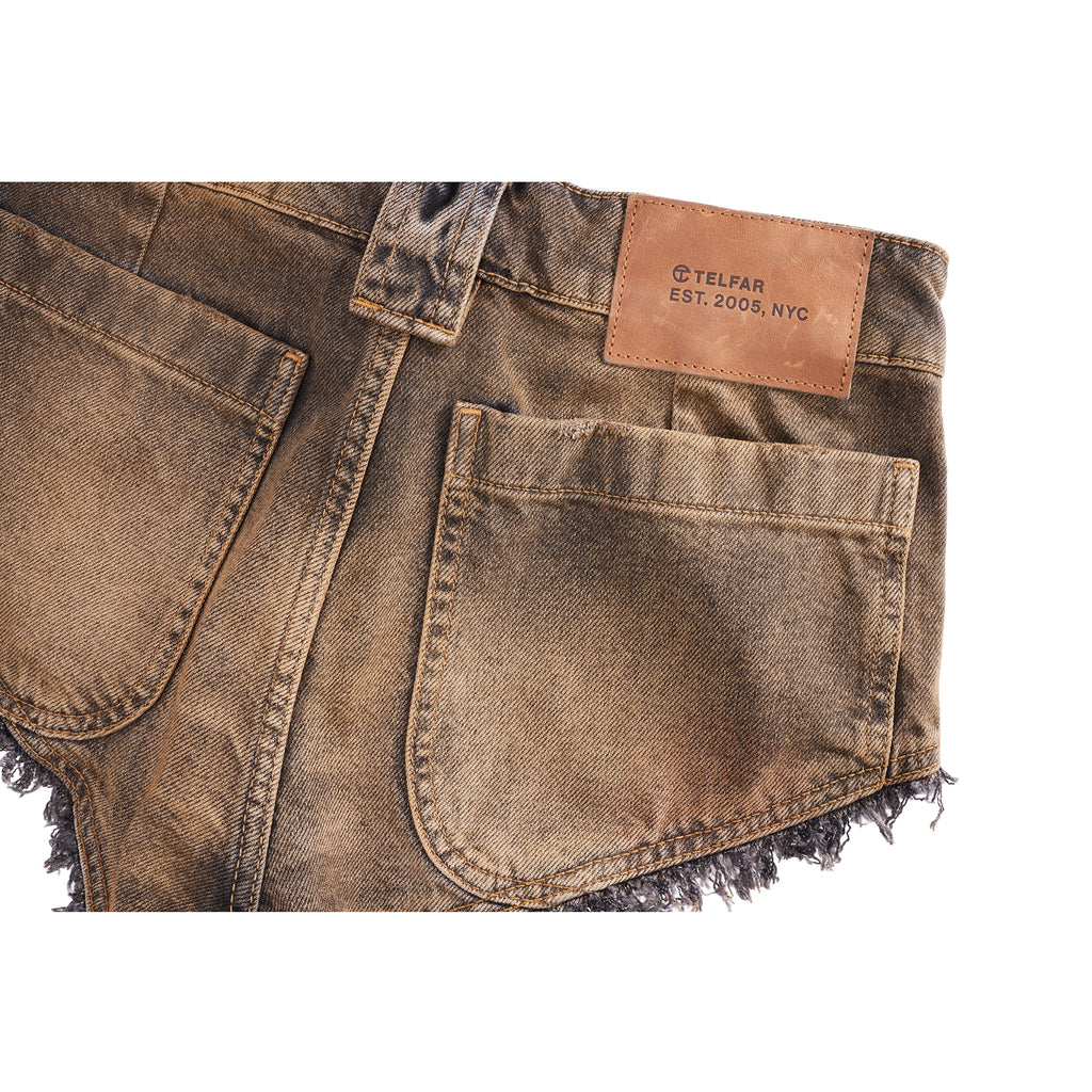 Dirty Poom Poom Jean Short - Black - Pants & Shorts