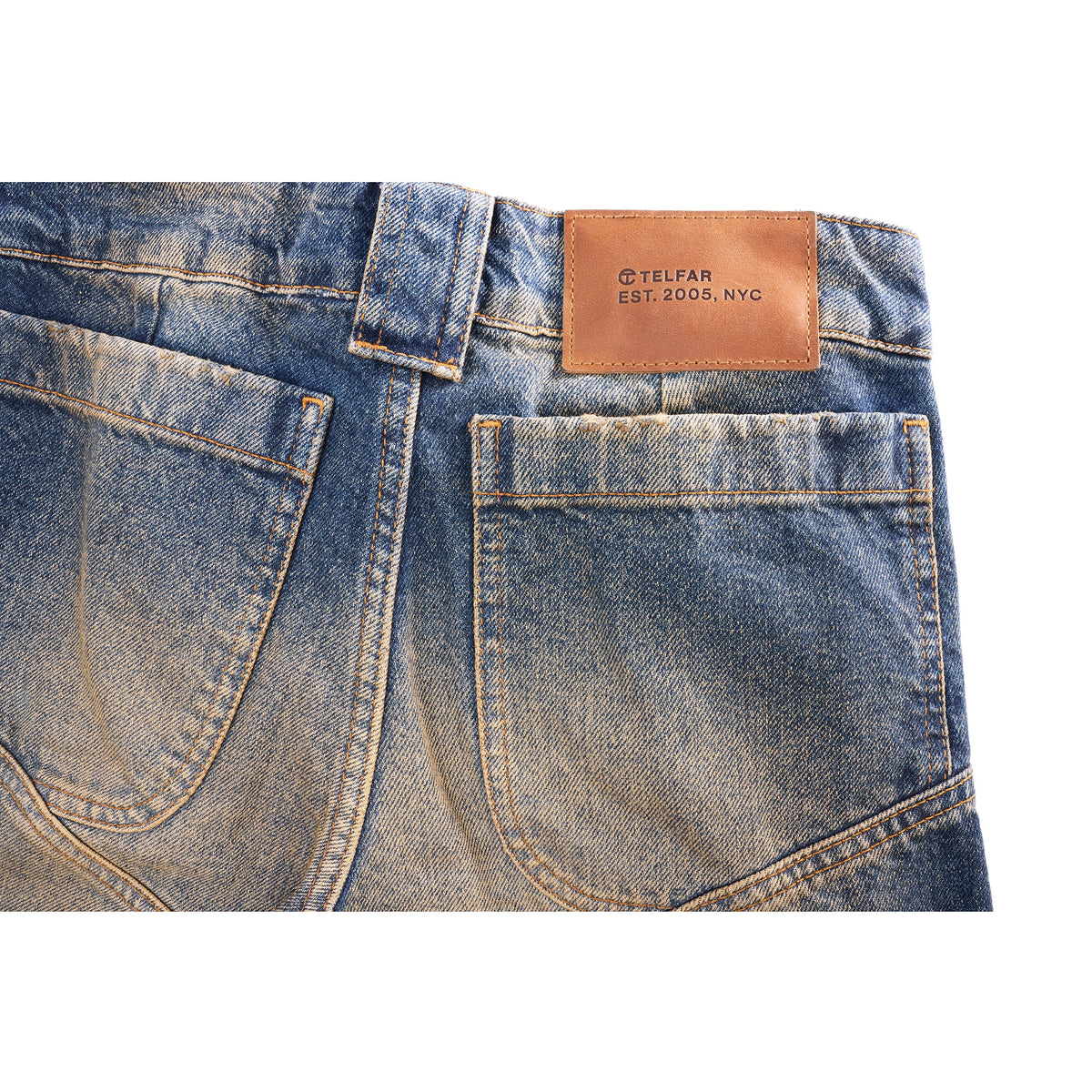 Dirty Straight Leg Jean - Blue - Pants & Shorts