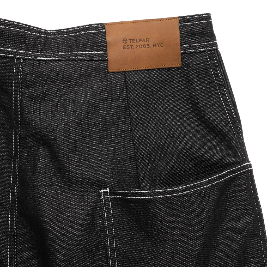 Barrel-Leg Drawstring Jean - Black - Pants & Shorts