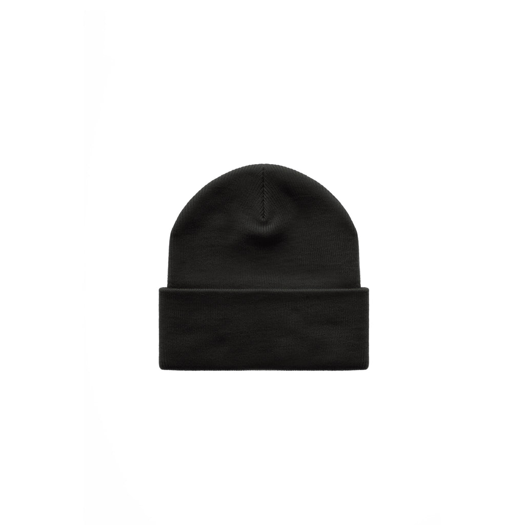 Embroidered Beanie - Black/Black - Hats & Beanies