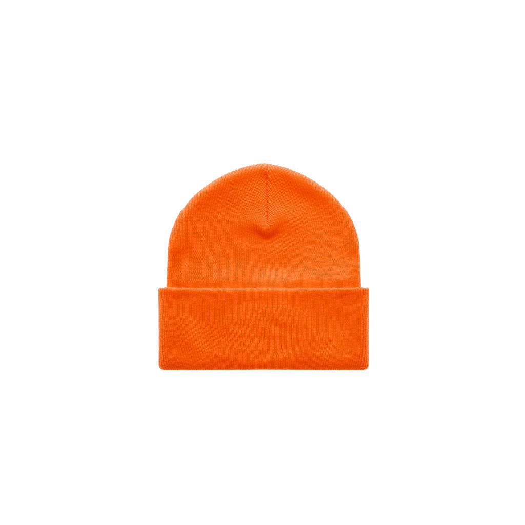 Embroidered Beanie - Orange - Hats & Beanies