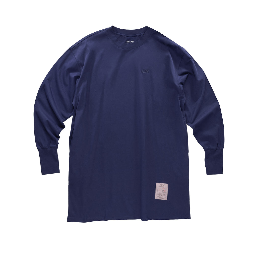 Global Tall Long Sleeve T - Navy - Tops & T-Shirts