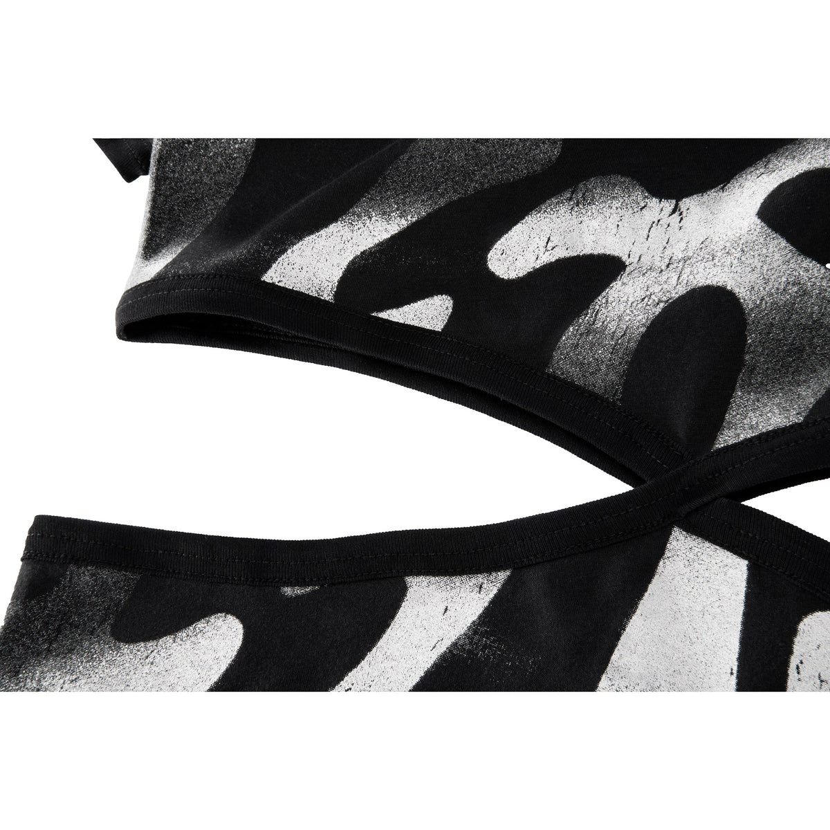 Infinity Ambigram Cut Waist T - Black - Tops & T-Shirts