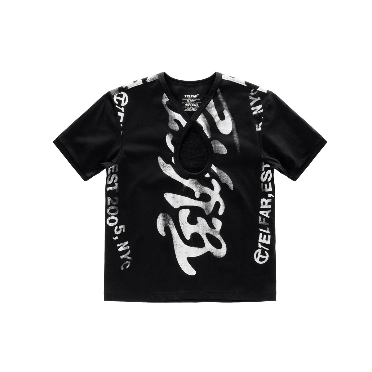 Infinity Ambigram Keyhole T - Black - Tops & T-Shirts