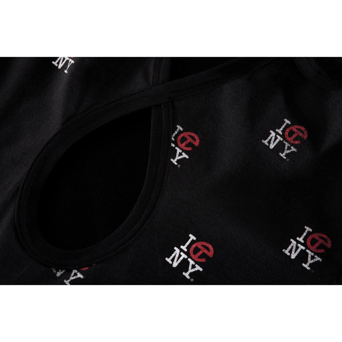 Infinity Canal All Over Collar T - Black - Tops & T-Shirts
