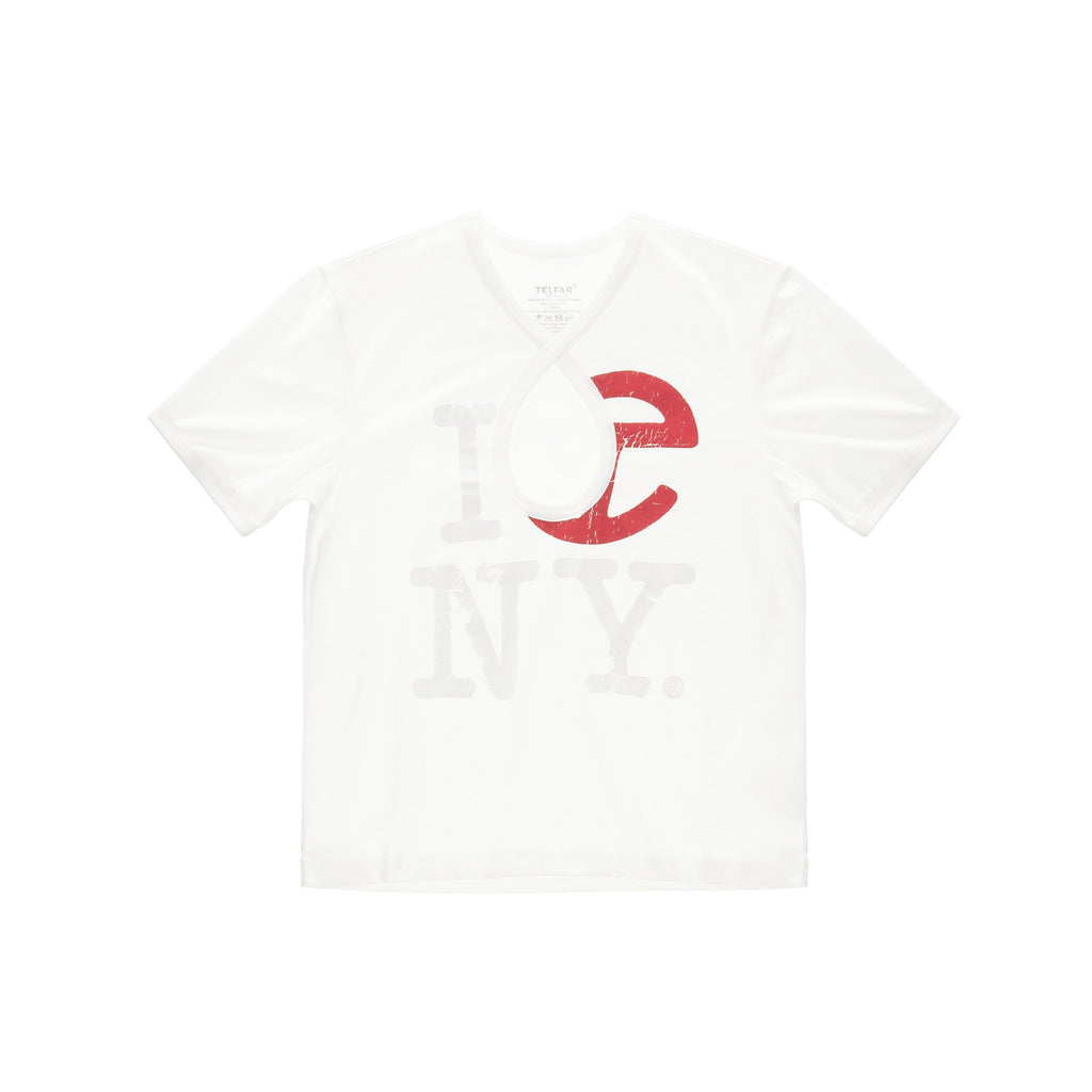 Infinity Canal Large Key Hole T - Natural White - Tops & T-Shirts