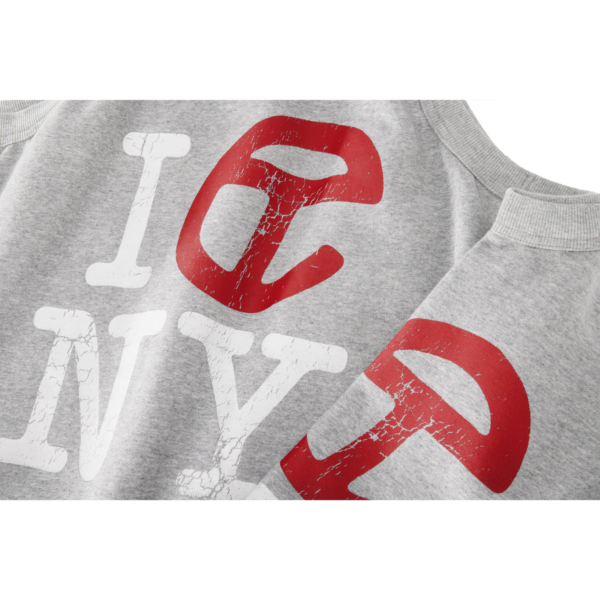Infinity Canal Multi Crewneck - Heather Grey - Sweaters & Hoodies