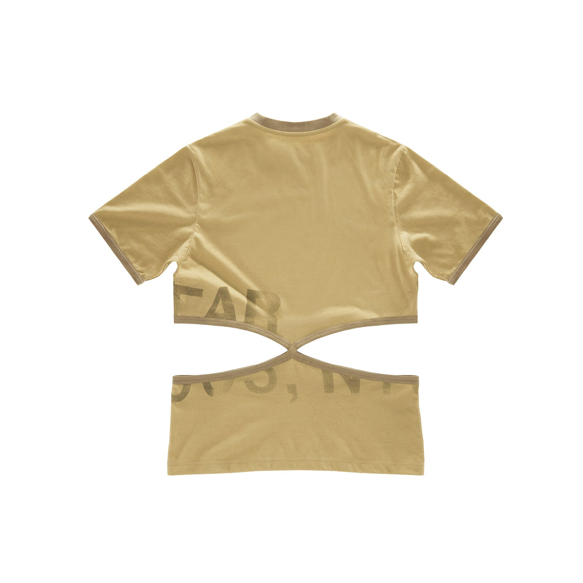 Infinity Cut Waist T - Drab - Tops & T-Shirts