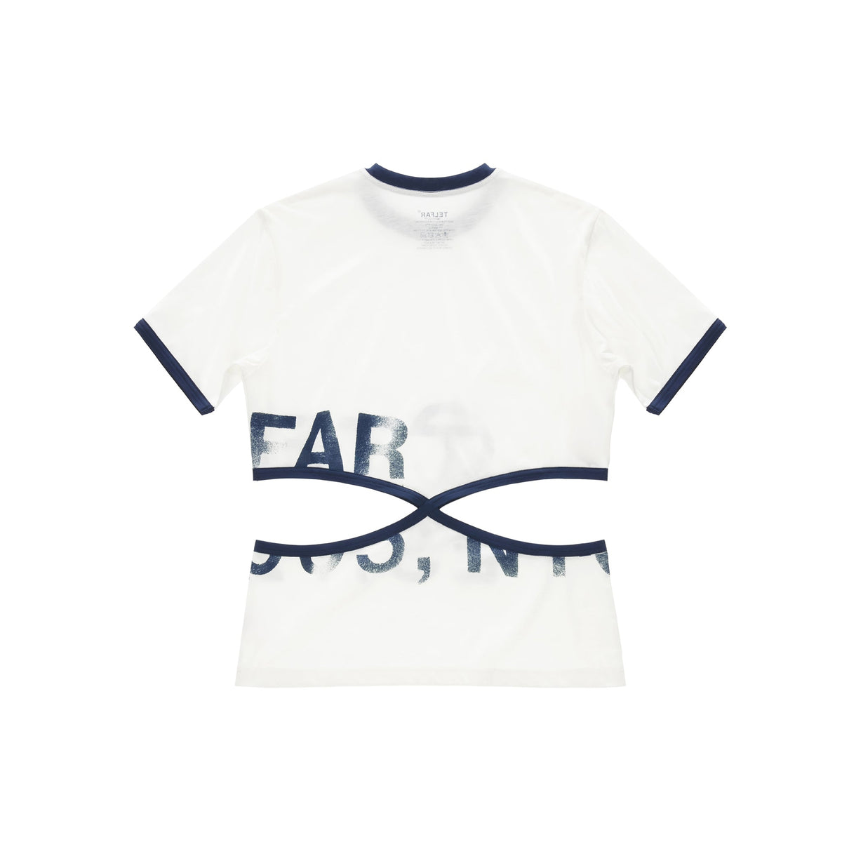 Infinity Cut Waist T - Natural White - Tops & T-Shirts