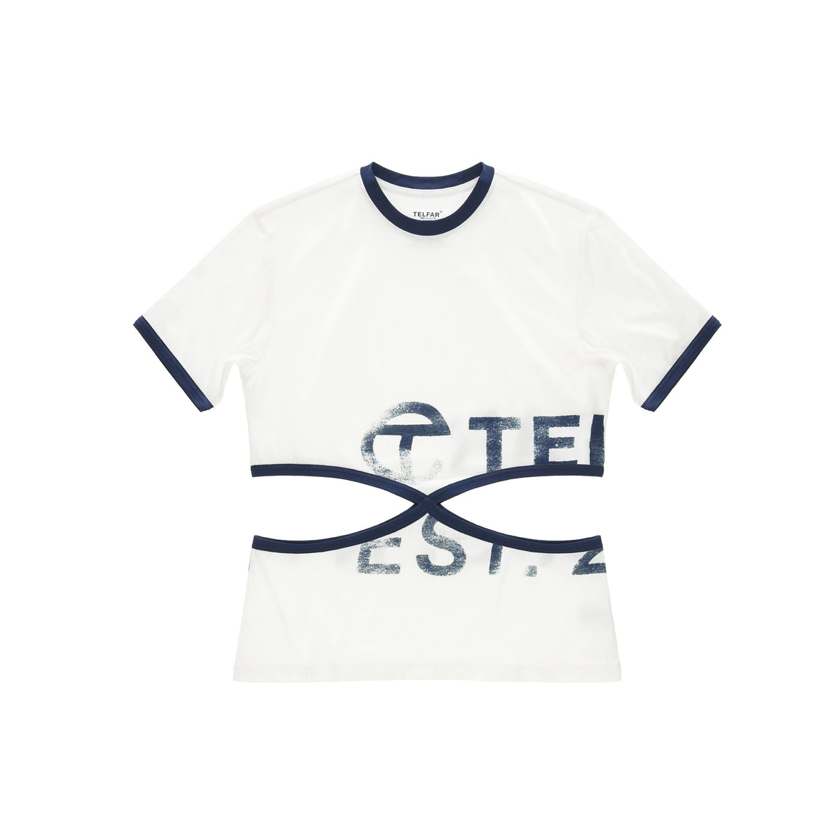 Infinity Cut Waist T - Natural White - Tops & T-Shirts