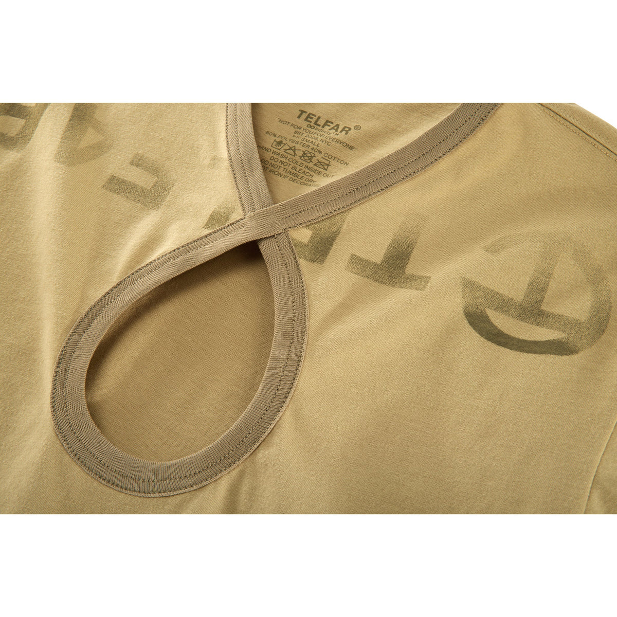 Infinity Keyhole T - Drab - Tops & T-Shirts