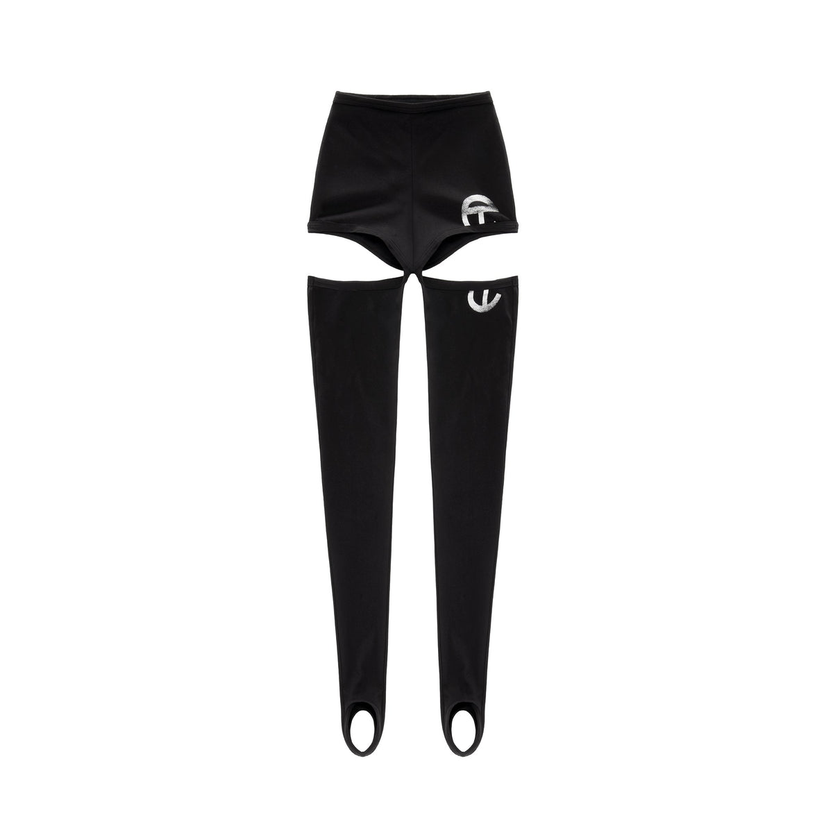 Infinity Thigh Hole Stirrup - Black - Tops & T-Shirts