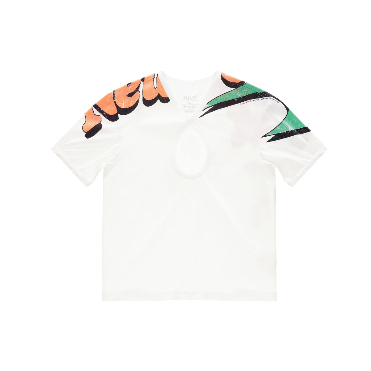 Infinity Newyork Keyhole T - Natural White - Tops & T-Shirts