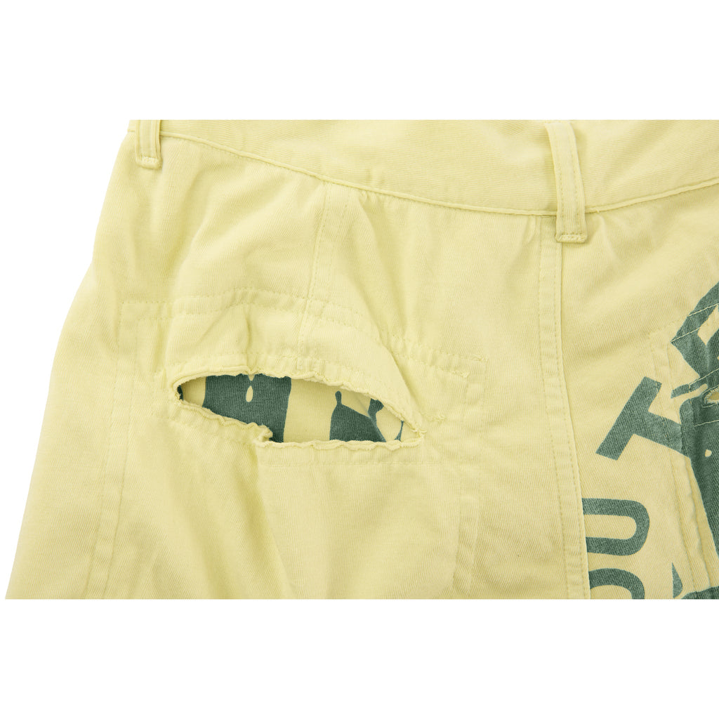 OMG Split T-Shirt Pant - Lime - Pants & Shorts