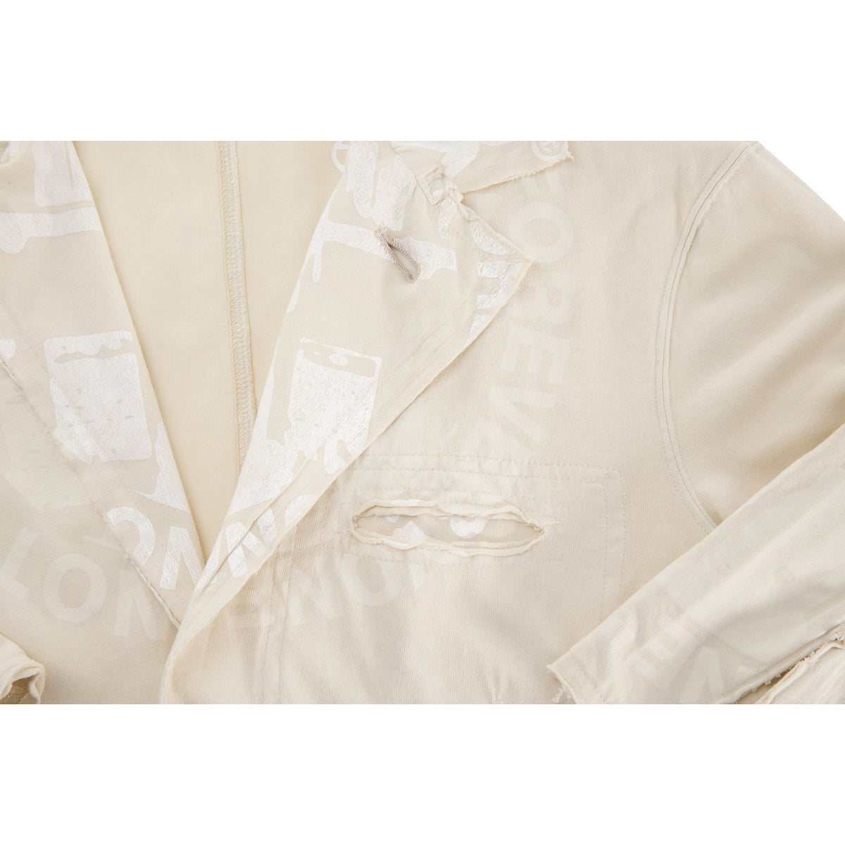 OMG T-shirt Blazer - Bone - Jackets & Outerwear