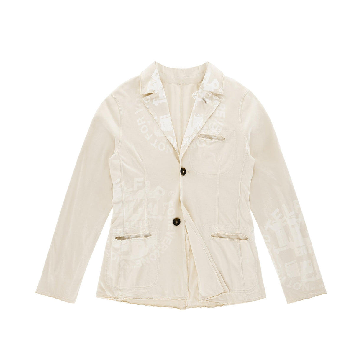 OMG T-shirt Blazer - Bone - Jackets & Outerwear