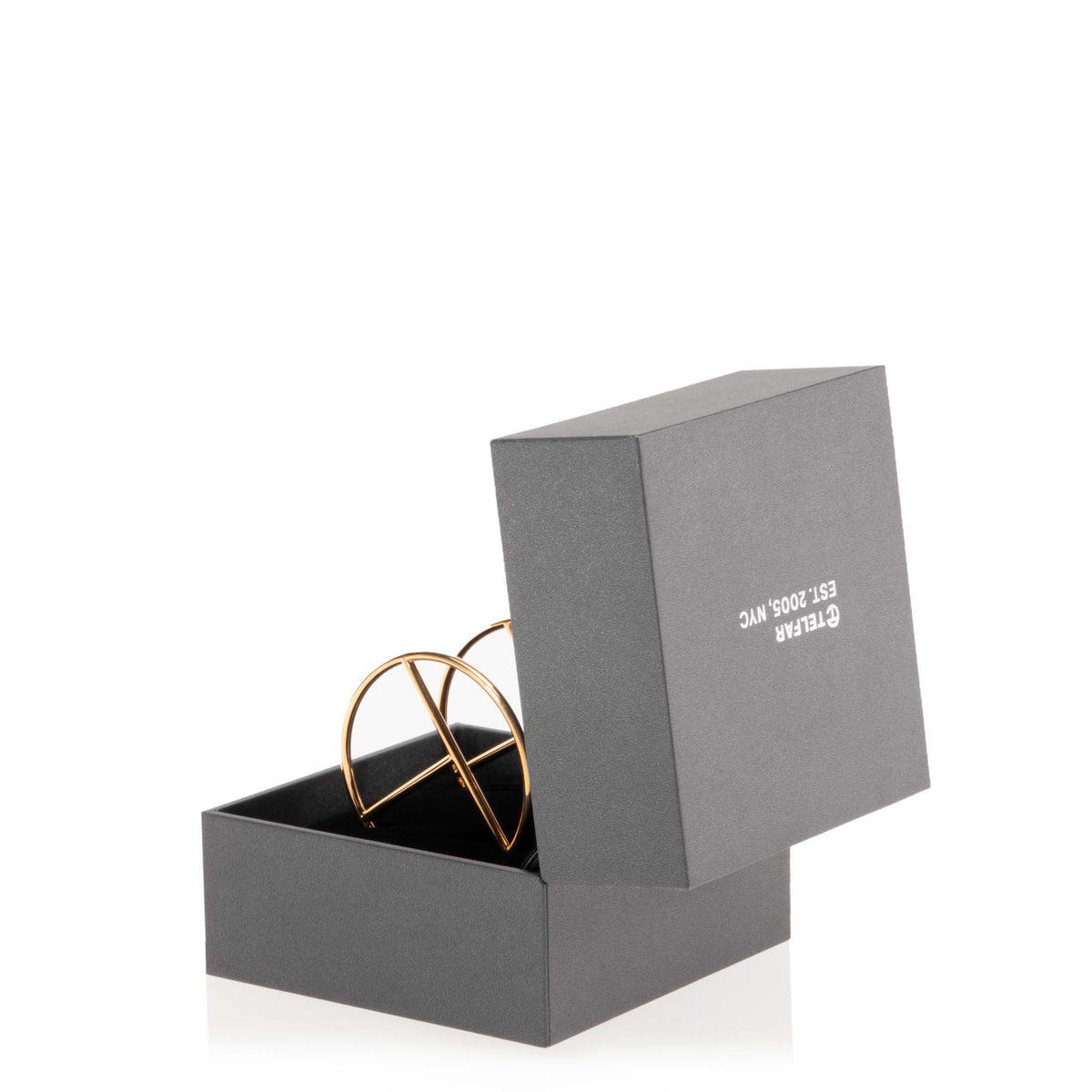 Large Logo Hoop Earring - Gold - Earrings