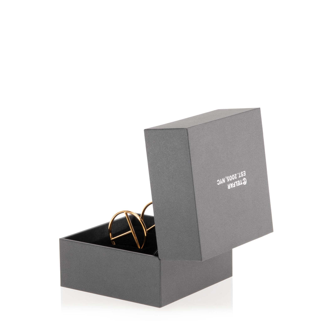 Medium Logo Hoop Earring - Gold - Earrings