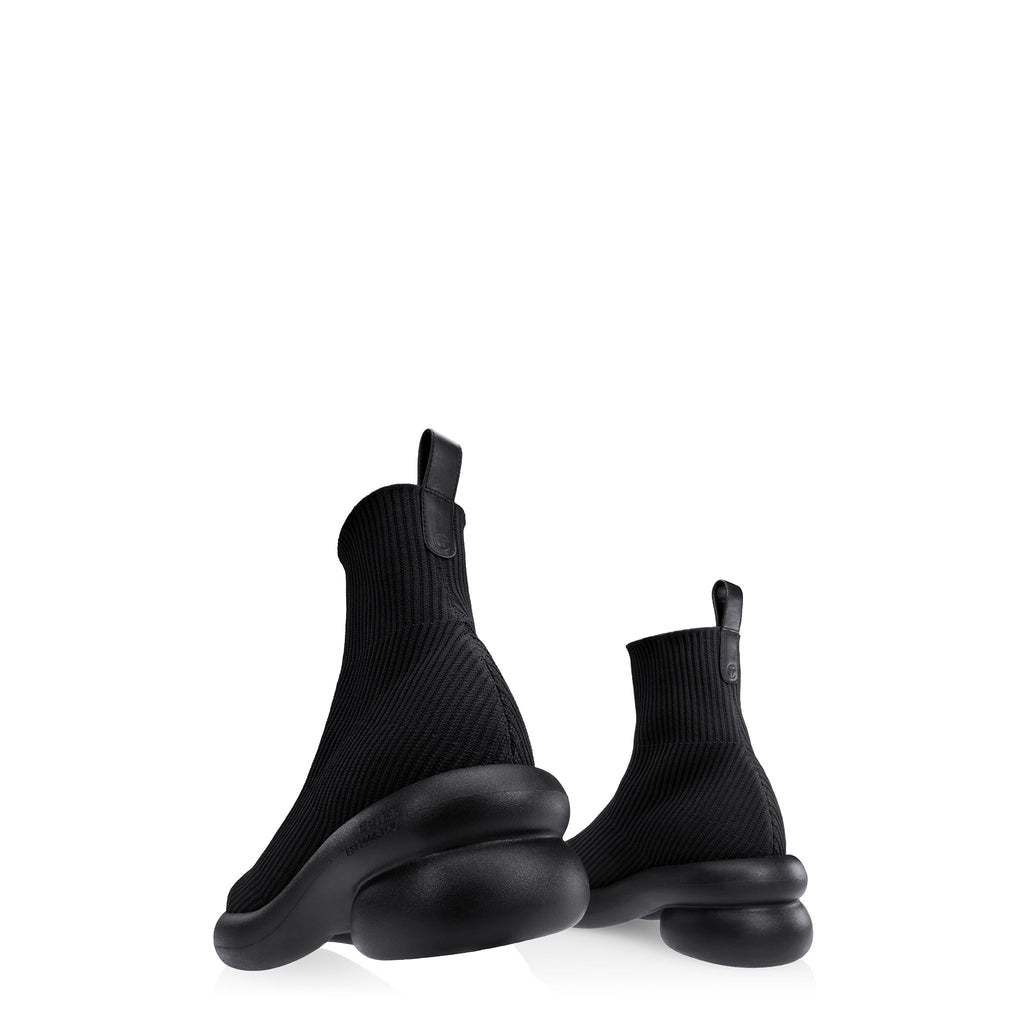 Knit Modular Boot - Black - Boots
