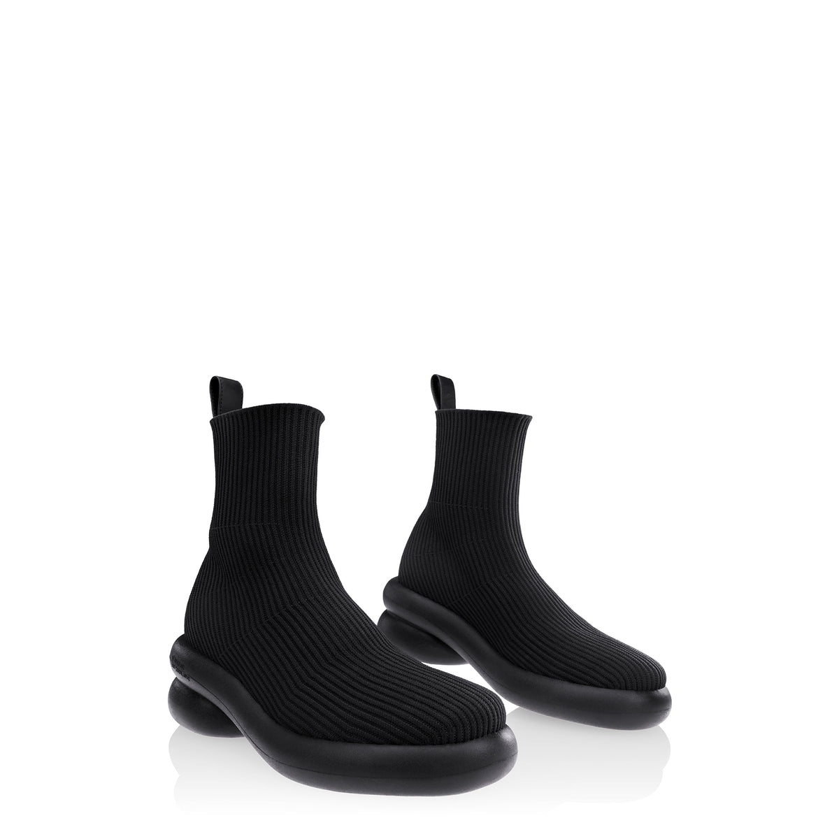 Knit Modular Boot - Black - Boots