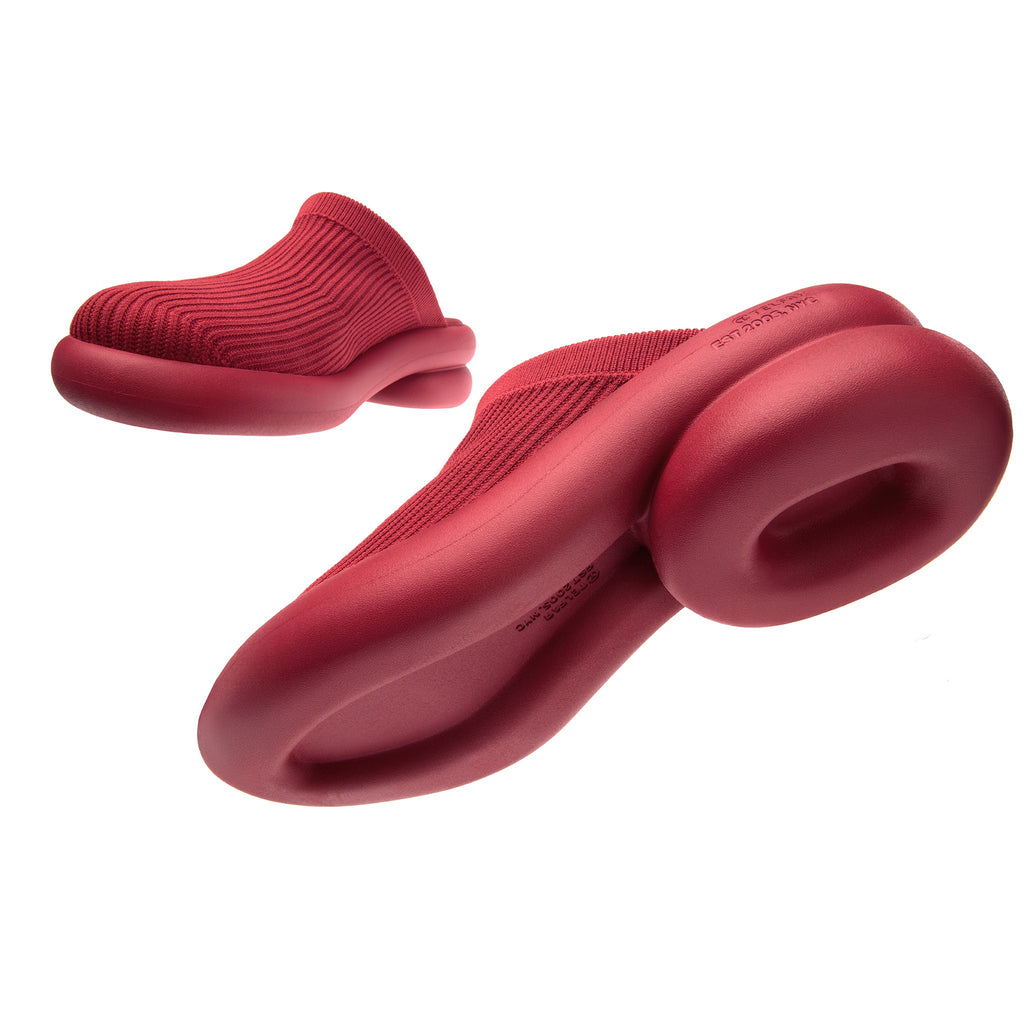 Knit Modular Mule - Red - Mules