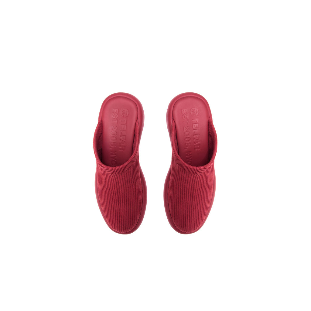 Knit Modular Mule - Red - Mules